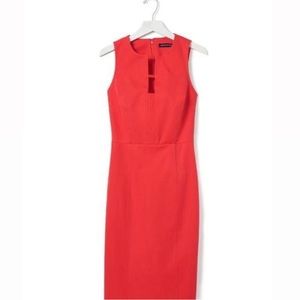 BNWOT Banana Republic Sloan sheath dress with cutout detail form fitting